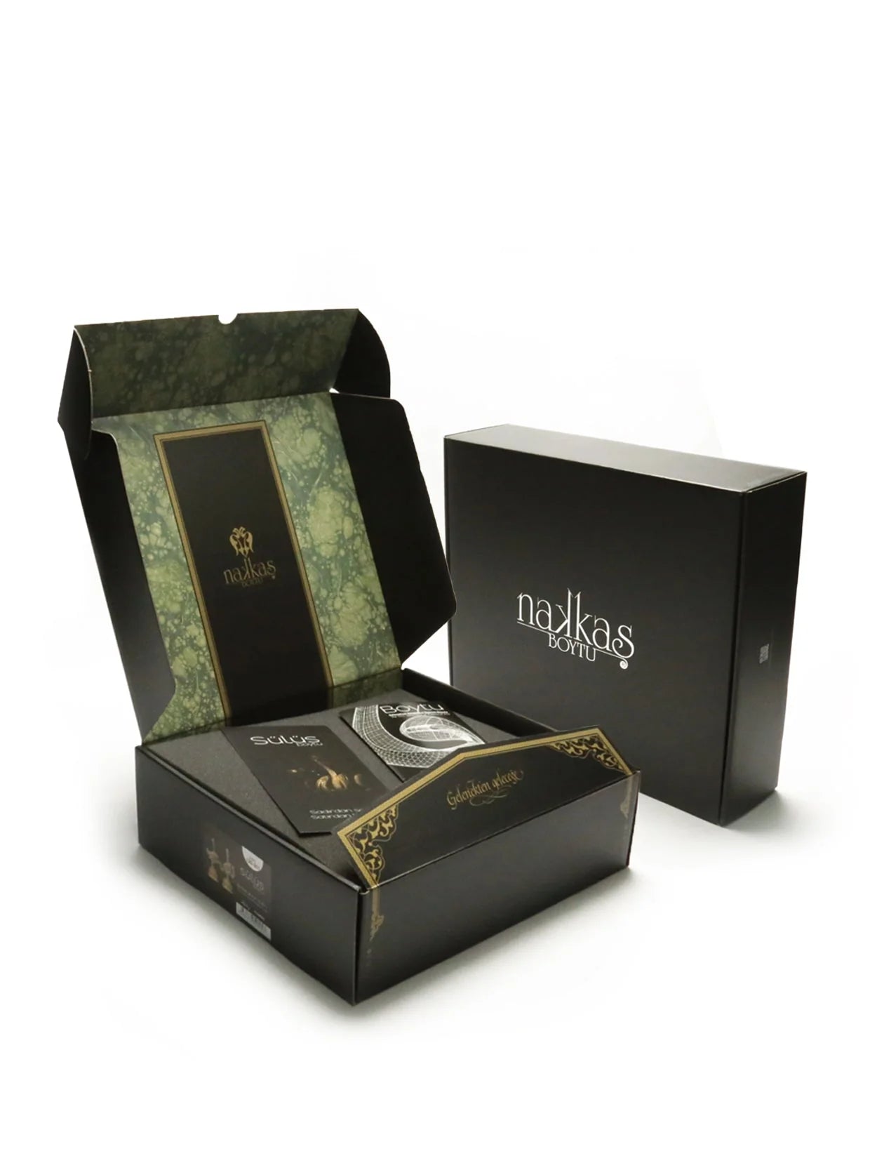 Islamic Decor Set with Thuluth Arabic Calligraphy Allah and Muhammad